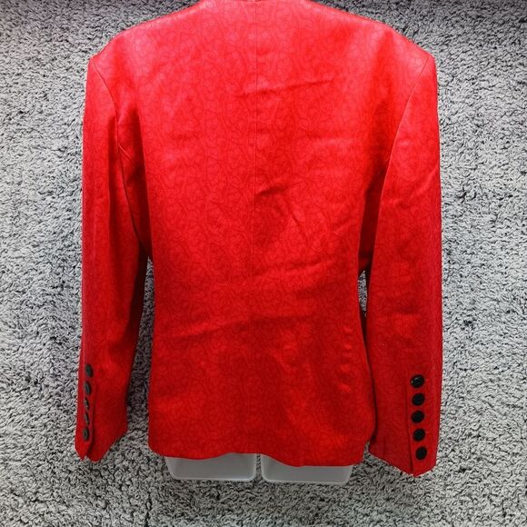 Escada by Margaretha Ley Vintage W. Germany Womans 40 Red Blazer. Vintage....... - Picture 4 of 13